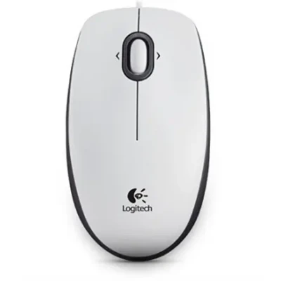 Logitech  |  B100  |  Portable Optical Mouse  |  White