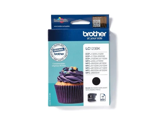 Brother LC123BK  |  Ink Cartridge  |  Black