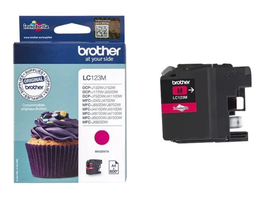 Brother LC123M  |  Картридж с чернилами  |  Пурпурный