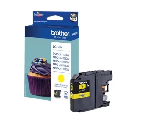 Brother LC123Y  |  Ink Cartridge  |  Yellow