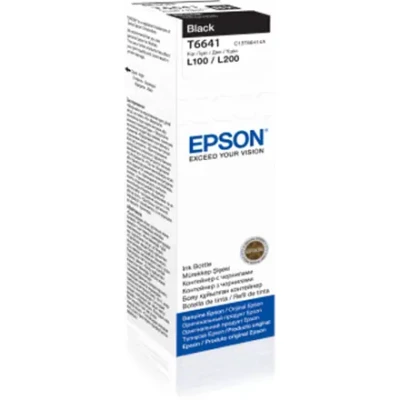 Epson T6641 Бутылка с чернилами 70ml  |  Картридж с чернилами  |  Черный