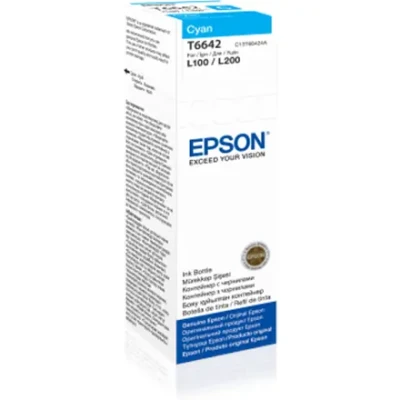Epson T6642 Ink bottle 70ml  |  Ink Cartridge  |  Cyan