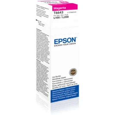Epson T6643 Ink bottle 70ml  |  Ink Cartridge  |  Magenta