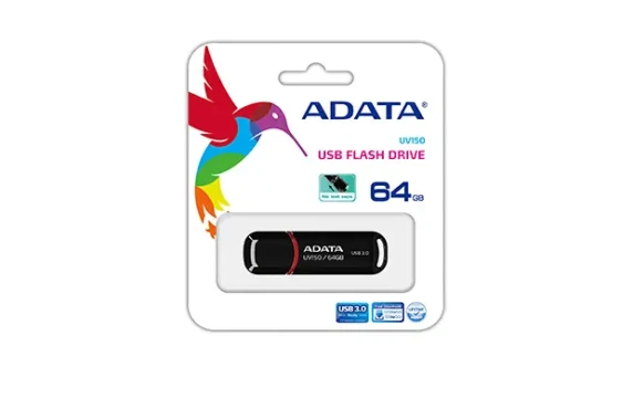 ADATA  |  UV150  |  64 GB  |  USB 3.0  |  Black