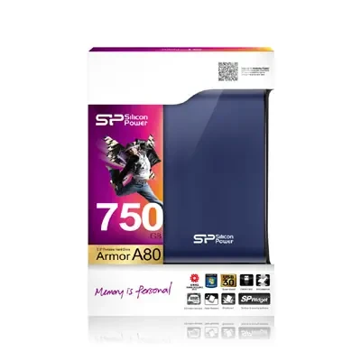 Armor A80 2TB  |  2000 GB  |  2.5 "  |  USB 3.1  |  Zils