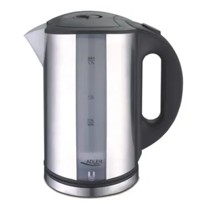 Adler  |  Kettle  |  AD 1216  |  Standard  |  2000 W  |  1.7 L  |  Stainless steel  |  360° rotational base  |  Stainless steel