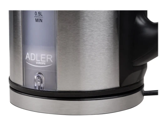 Adler  |  Kettle  |  AD 1216  |  Standard  |  2000 W  |  1.7 L  |  Stainless steel  |  360° rotational base  |  Stainless steel
