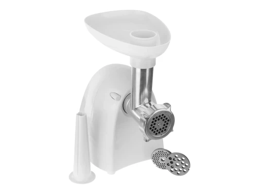 Meat mincer  |  Camry  |  CR 4802  |  White  |  600-1500 W  |  Number of speeds 1  |  Middle size sieve, mince sieve, poppy sieve, plunger, sausage filler, vegatable attachment.