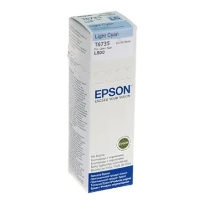 Epson T6735 Бутылка с чернилами 70мл  |  Картридж с чернилами  |  Светлый голубой