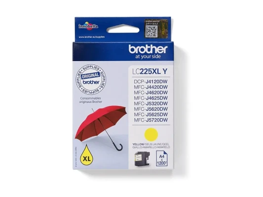 Brother LC225XLY  |  Ink Cartridge  |  Yellow