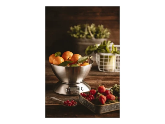 Adler  |  Kitchen scales  |  AD 3134  |  Maximum weight (capacity) 5 kg  |  Graduation 1 g  |  Stainless steel