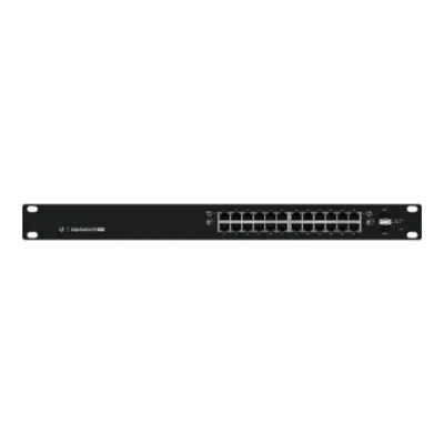 Ubiquiti  |  Switch  |  ES-24-250W  |  Web managed  |  Rackmountable  |  Gigabit Ethernet (copper) ports quantity 24  |  SFP ports quantity 2  |  12 month(s)