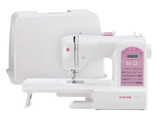 Singer  |  STARLET 6699  |  Number of stitches 100  |  Number of buttonholes 7  |  White