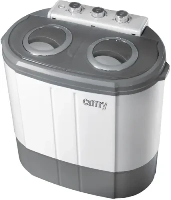 Camry CR 8052 Washing Machine  |  Top Loading  |  3 kg  |  1300 RPM  |  White / Grey