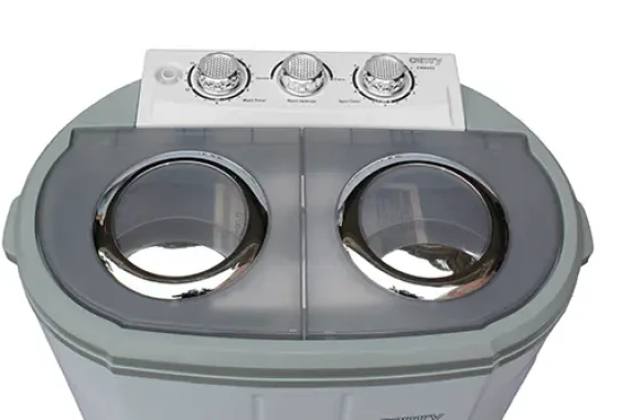 Camry CR 8052 Washing Machine  |  Top Loading  |  3 kg  |  1300 RPM  |  White / Grey