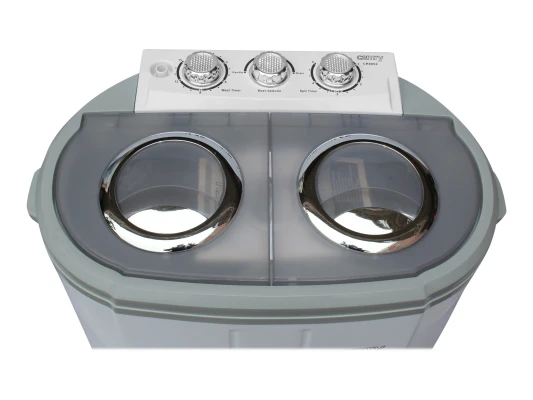Camry CR 8052 Washing Machine  |  Top Loading  |  3 kg  |  1300 RPM  |  White / Grey