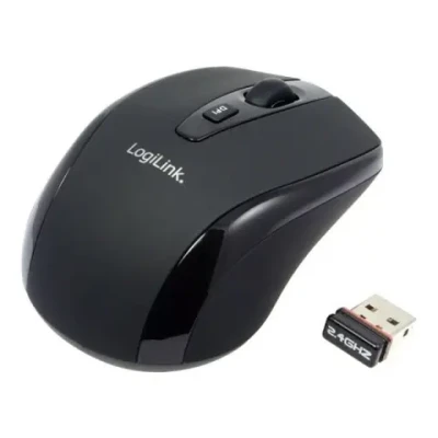 Logilink  |  Maus optisch Funk 2.4 GHz  |  2.4GH wireless mini mouse with autolink  |  wireless  |  Black