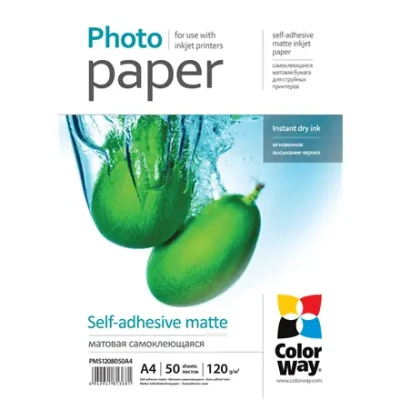 120 g / m²  |  A4  |  Matte self-adhesive Photo Paper