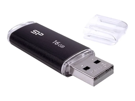 Silicon Power  |  Ultima U02  |  16 GB  |  USB 2.0  |  Black