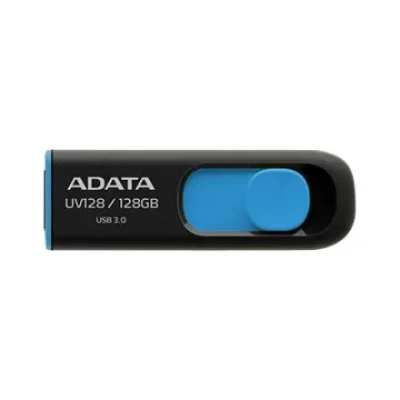 ADATA  |  UV128  |  128 ГБ  |  USB 3.0  |  Черный / Синий