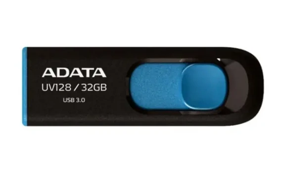 ADATA  |  UV128  |  128 ГБ  |  USB 3.0  |  Черный / Синий