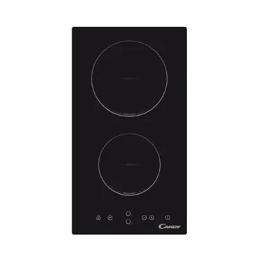 Candy  |  Domino  |  CDH 30  |  Vitroceramic  |  Number of burners / cooking zones 2  |  Touch  |  Timer  |  Black  |  Display