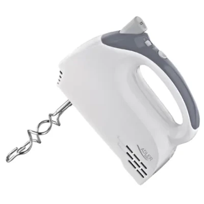 Adler  |  Mixer  |  AD 4201 g  |  Hand Mixer  |  300 W  |  Number of speeds 5  |  Turbo mode  |  White