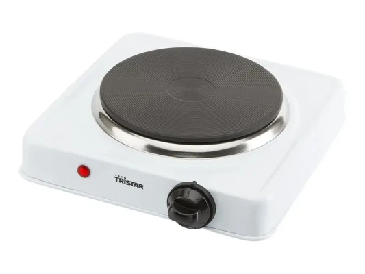 Tristar  |  Table Electric Hob  |  KP-6185  |  1 Cooking Zone  |  Rotary Controls  |  Black / White