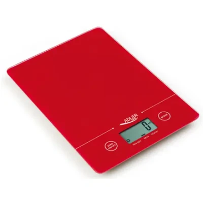 Adler  |  Kitchen scales  |  AD 3138  |  Maximum weight (capacity) 5 kg  |  Graduation 1 g  |  Red