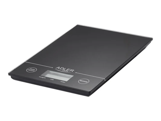 Adler  |  Kitchen scales  |  Adler AD 3138  |  Maximum weight (capacity) 5 kg  |  Graduation 1 g  |  Display type LCD  |  Black