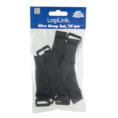 Velcro kabeļu siksna  |  KAB0056  |  Melns