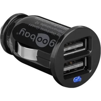 Goobay  |  Goodbay divu USB automašīnas lādētājs 2,1A  |  5 V