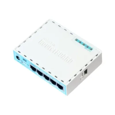 Ethernet maršrutētājs hEX  |  RB750Gr3  |  Nav Wi-Fi  |  Ethernet LAN (RJ-45) porti 5  |  Mesh atbalsts Nav  |  MU-MiMO Nav  |  Nav mobilā platjosla  |  1  |  12 mēneši