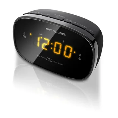 Muse  |  Clock radio PLL  |  M-150CR  |  Alarm function  |  Black