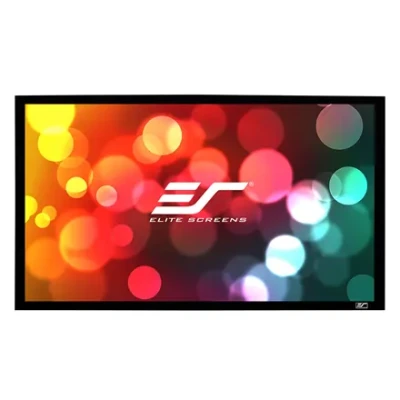 Elite Screens  |  SableFrame Series  |  ER100WH1  |  Diagonal 100 "  |  16:9  |  Viewable screen width (W) 221 cm  |  Black
