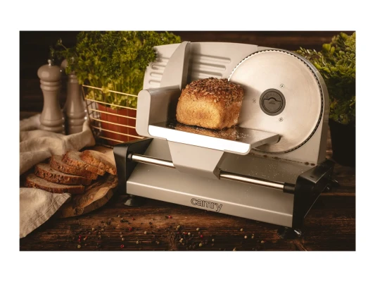 Camry  |  Food slicers  |  CR 4702  |  Stainless steel  |  200 W  |  190 mm