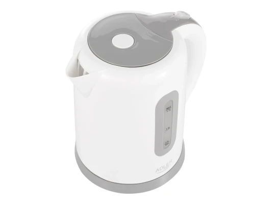 Adler  |  Kettles  |  AD 1234  |  Standard kettle  |  2200 W  |  1.7 L  |  Plastic  |  360° rotational base  |  White