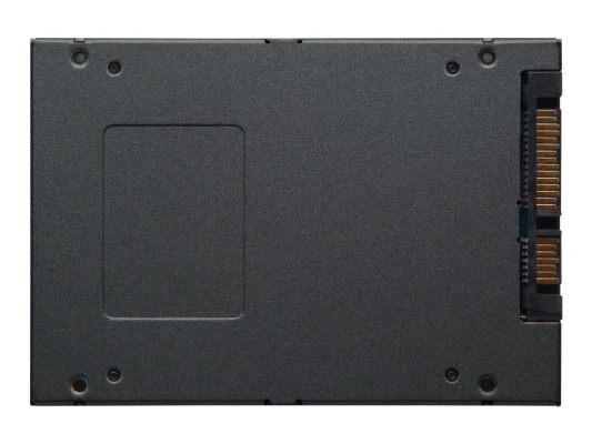 Kingston  |  A400  |  480 GB  |  SSD formāts 2.5"  |  Cietā diska interfeiss SATA  |  Lasīšanas ātrums 500 MB / s  |  Rakstīšanas ātrums 450 MB / s