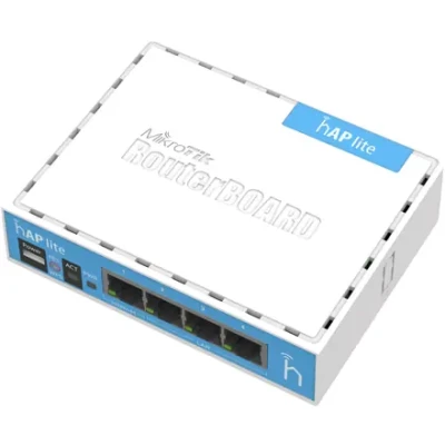 hAP Lite Classic  |  RB941-2nD  |  802.11n  |  10 / 100 Mbit / s  |  Ethernet LAN (RJ-45) ports 4  |  Mesh Support No  |  MU-MiMO No  |  No mobile broadband  |  Antenna type Internal  |  1xUSB  |  12 month(s)