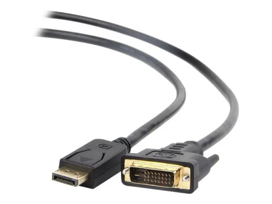Cablexpert  |  DisplayPort адаптерный кабель  |  DisplayPort  |  DVI  |  DP на DVI-D  |  1 м