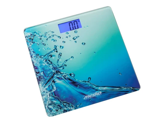 Mesko  |  Bathroom scales  |  MS 8156  |  Maximum weight (capacity) 150 kg  |  Accuracy 100 g  |  Blue