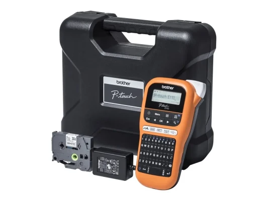 Brother PTE110VP  |  Thermal  |  Label Printer  |  Orange