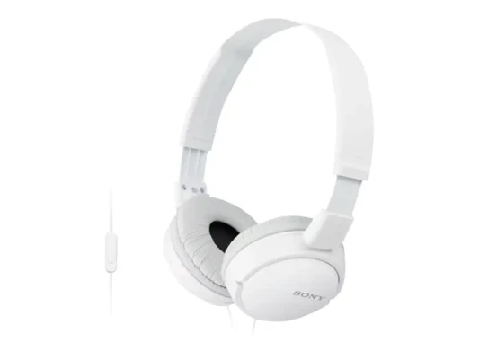 Sony  |  MDR-ZX110APW.CE7  |  Vadu  |  Uz auss  |  Mikrofonu  |  Balts