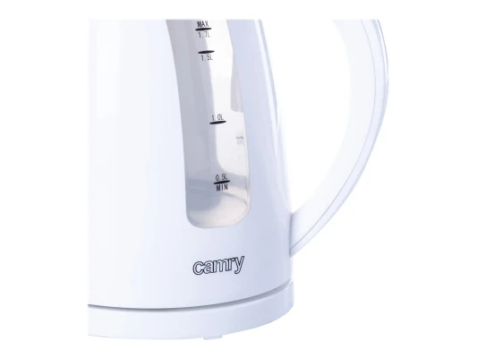 Camry  |  Kettle  |  CR 1255  |  Standard  |  2200 W  |  1.7 L  |  Plastic  |  360° rotational base  |  White