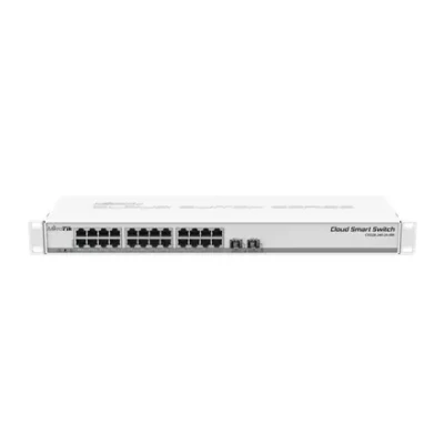 MikroTik CSS326-24G-2S+RM Cloud Smart Switch  |  24× Gigabit RJ-45  |  2× SFP+