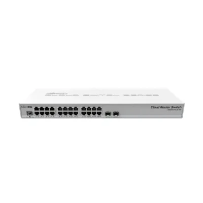 MikroTik CRS326-24G-2S+RM Cloud Router коммутатор  |  24× Gigabit RJ-45  |  2× SFP+