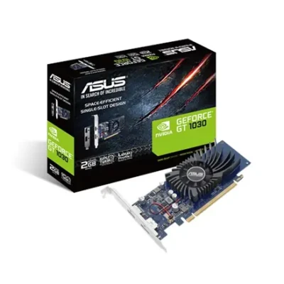 Asus  |  NVIDIA  |  2 GB  |  GeForce GT 1030  |  GDDR5  |  HDMI ports quantity 1  |  PCI Express 3.0  |  Memory clock speed 6008 MHz  |  Processor frequency 1266 MHz