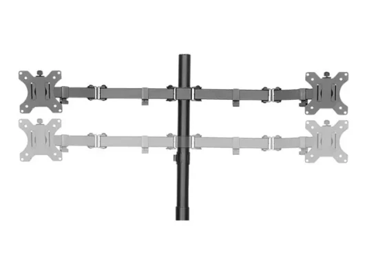 Logilink BP0046 Quad Monitor Desk Stand 13"-32''  |  Logilink  |  Desk Mount  |  BP0046  |  13-32 "  |  Maximum weight (capacity) Carrying capacity of each arm: Max. 8 kg kg  |  Black