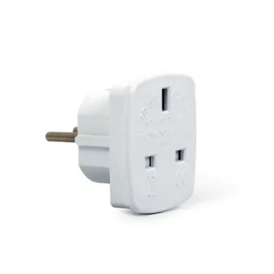 Gembird  |  AC power adapter, UK socket to EU Schuko plug, 7.5 A  |  Travel adapter