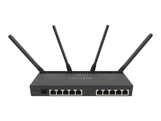RB4011iGS+5HacQ2HnD-IN  |  802.11ac  |  10 / 100 / 1000 Mbit / s  |  Ethernet LAN (RJ-45) ports 10  |  Mesh Support No  |  MU-MiMO Yes  |  No mobile broadband